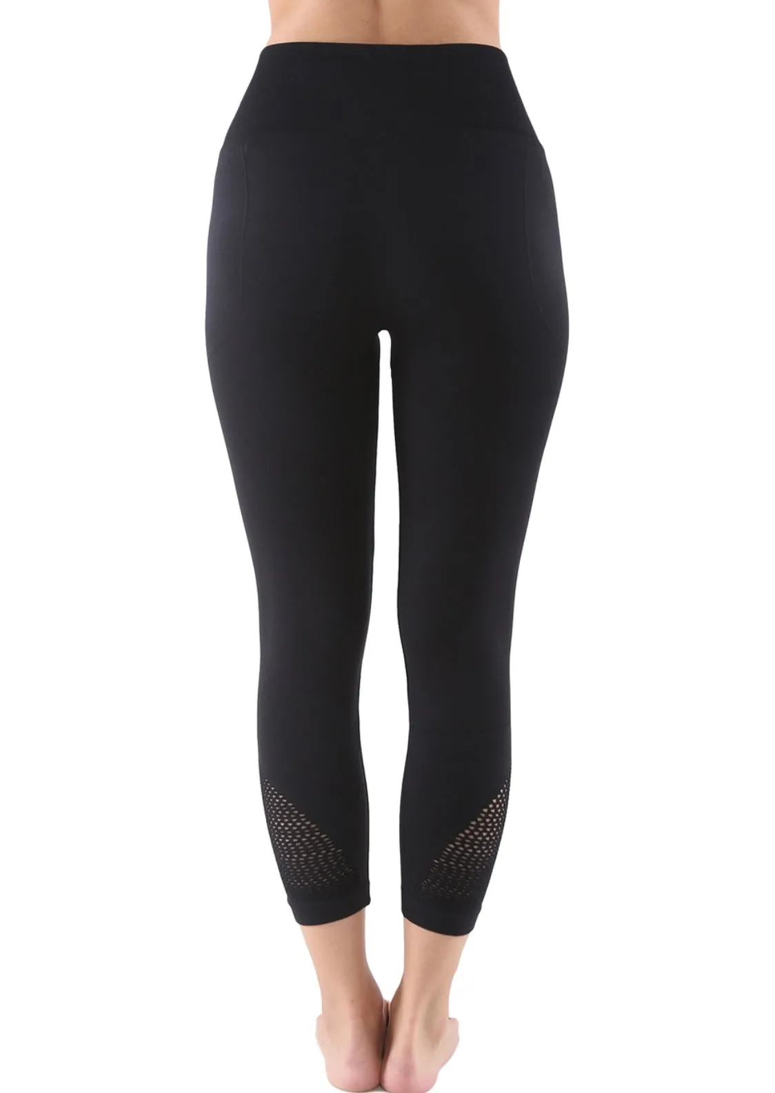 Mesh accent Capri legging