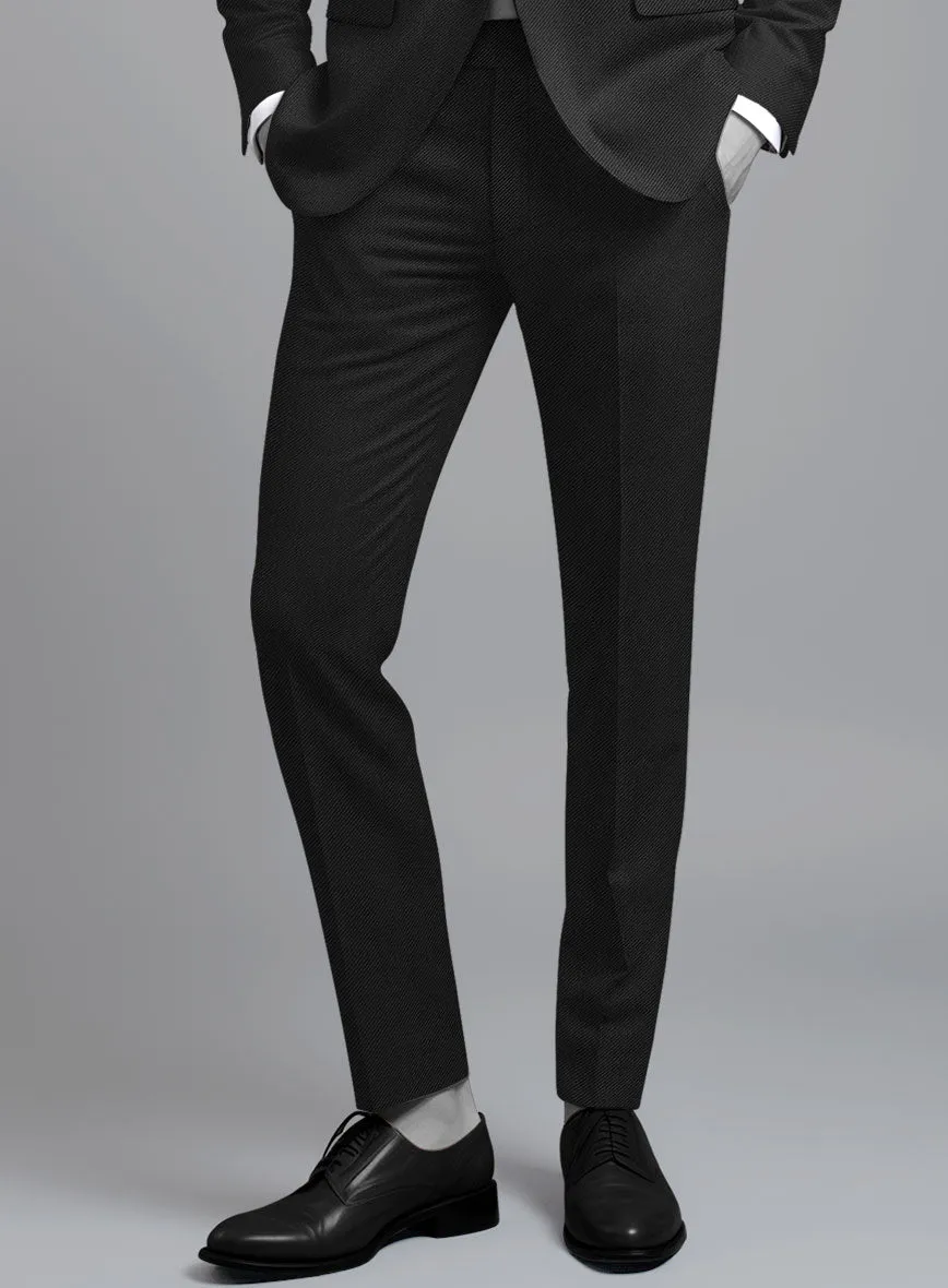 Napolean Cavalry Twill Black Wool Pants
