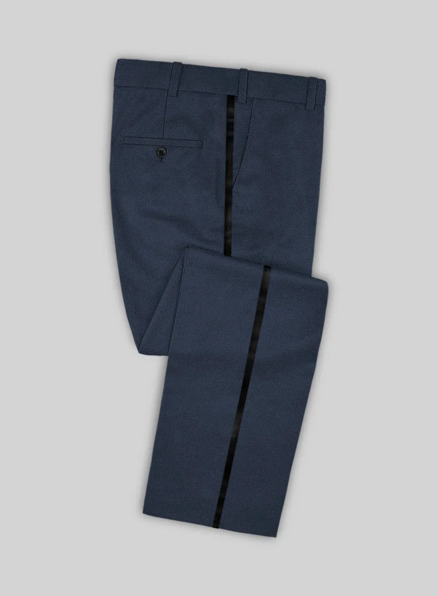 Napolean Ink Blue Wool Tuxedo Suit