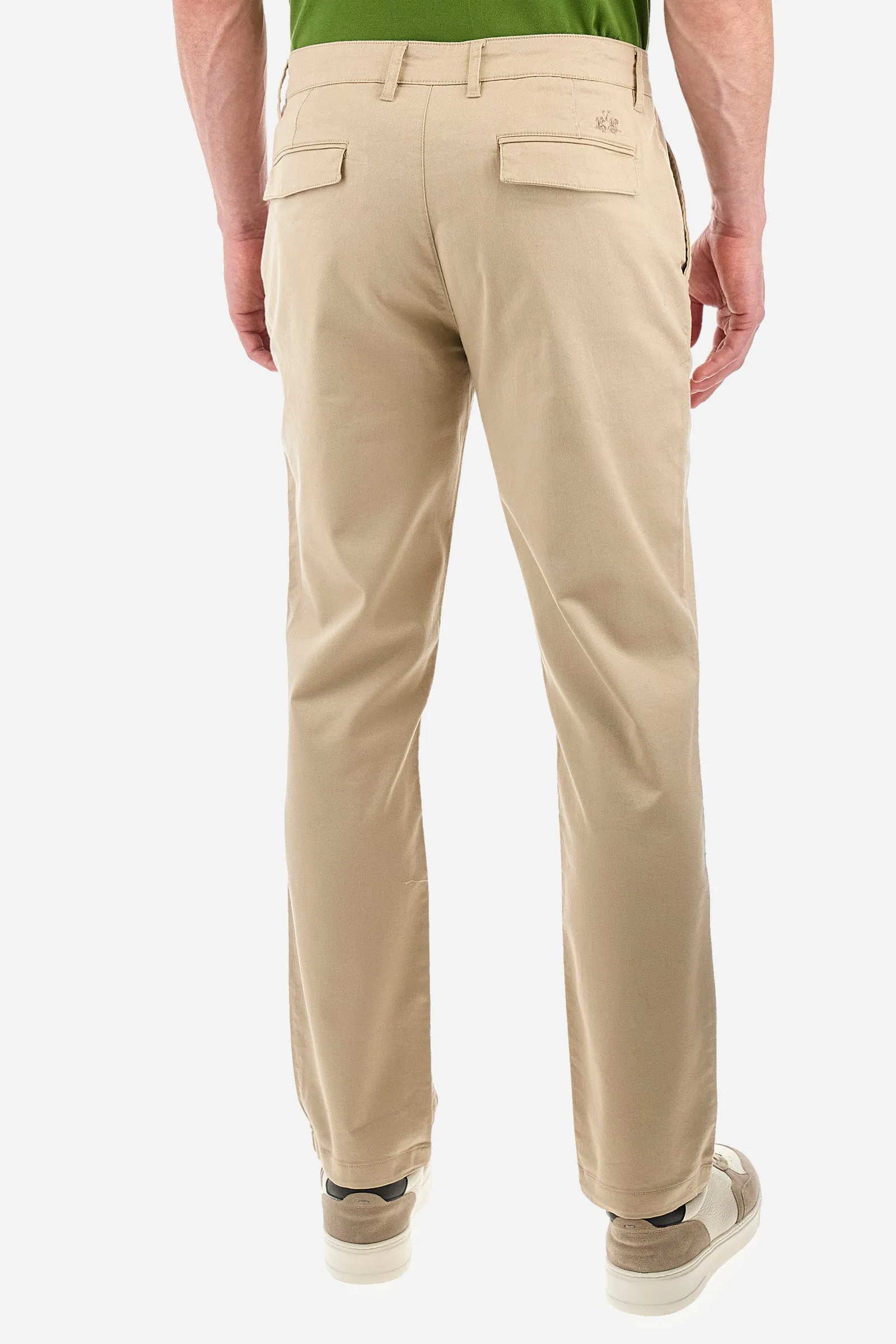 Pantalone chino regular fit in cotone elasticizzato - Siard