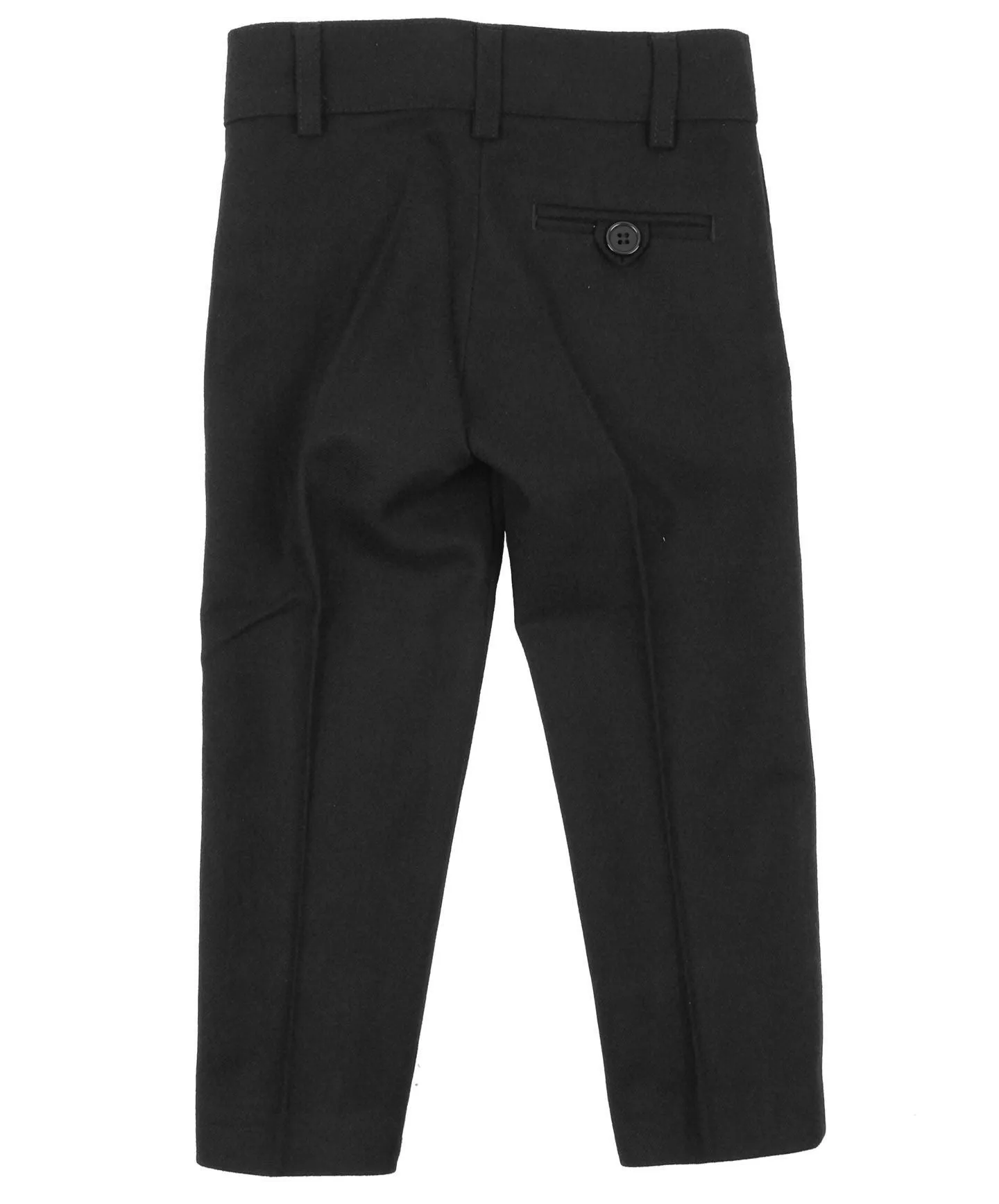 pants wool look reg fit - black