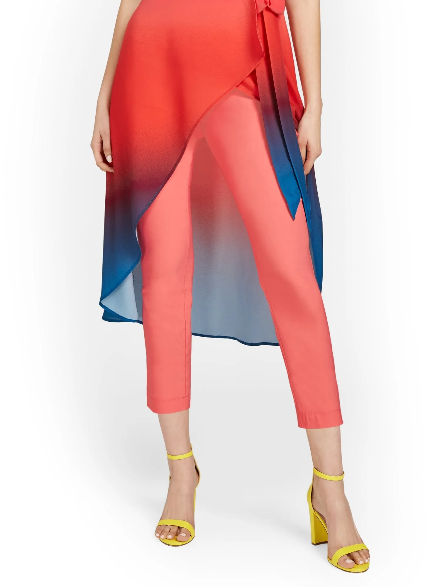 Petite Whitney High-Waisted Pull-On Slim-Leg Capri Pant