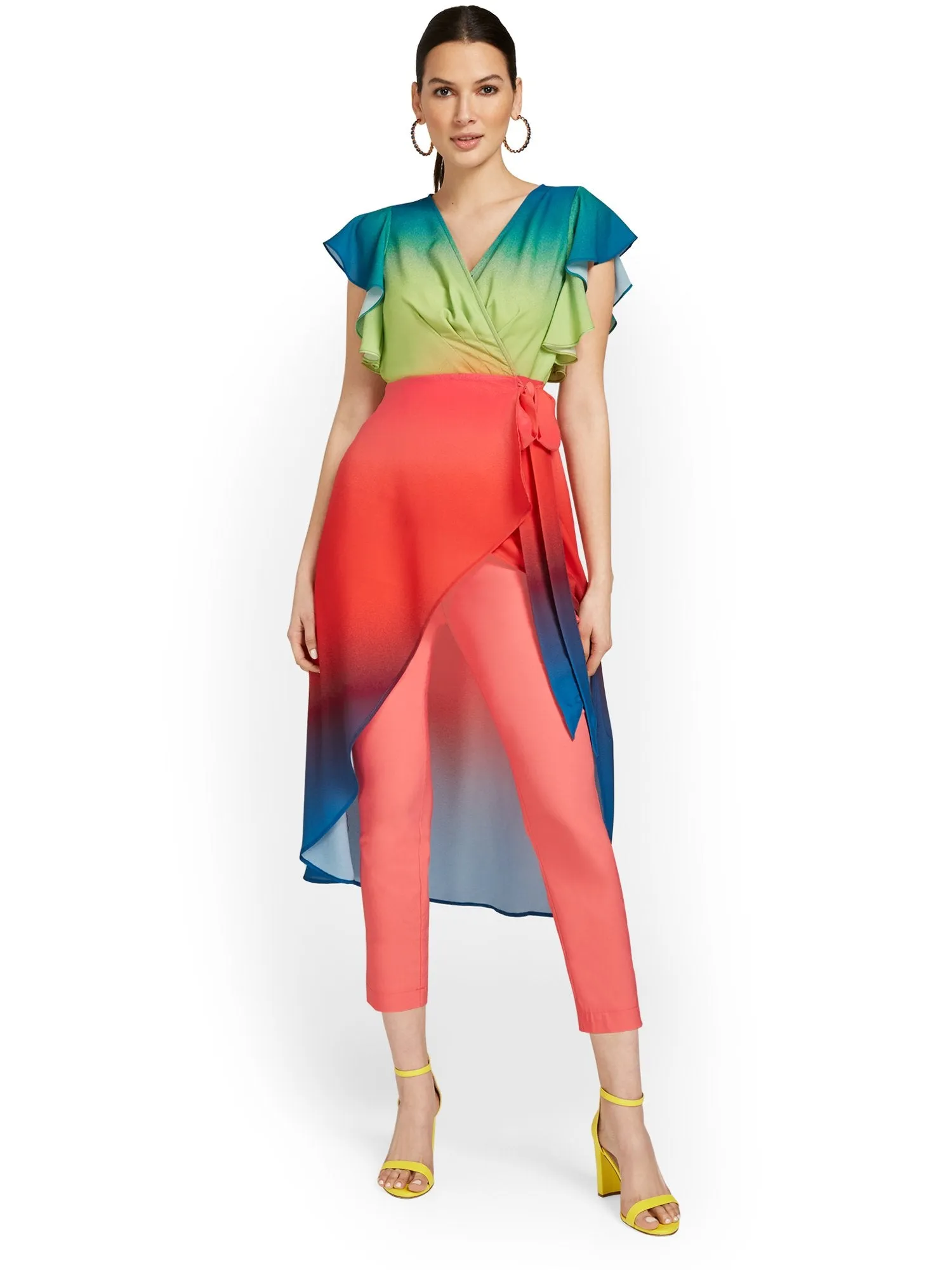Petite Whitney High-Waisted Pull-On Slim-Leg Capri Pant