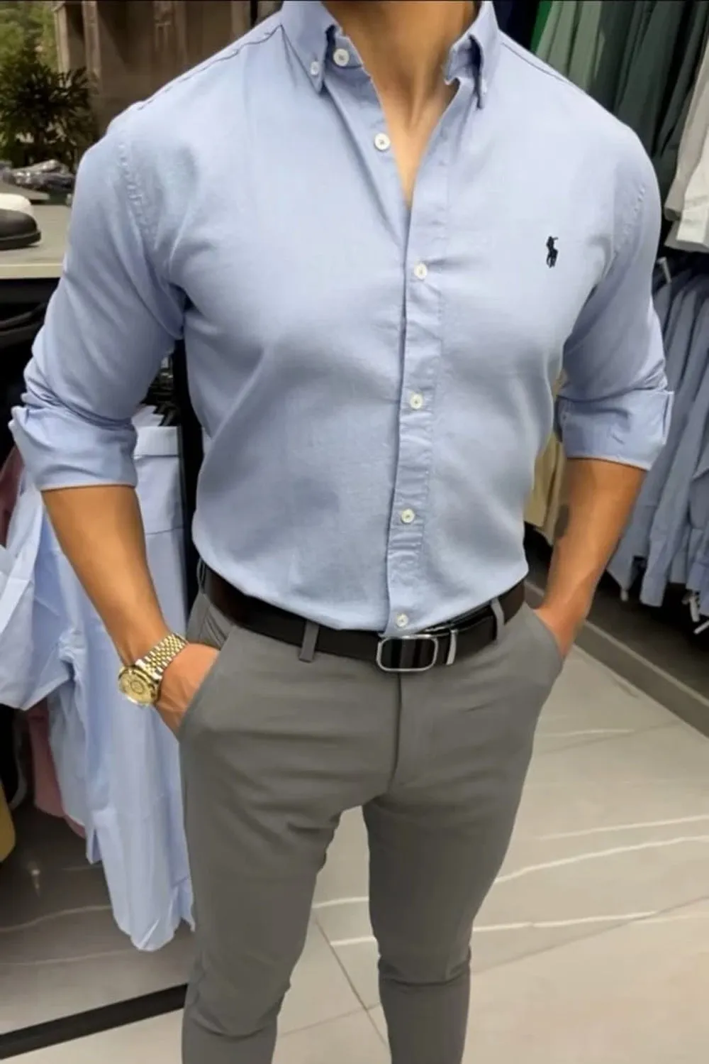 Polo Shirt with Cotton Pant  - Al Hudaibiya