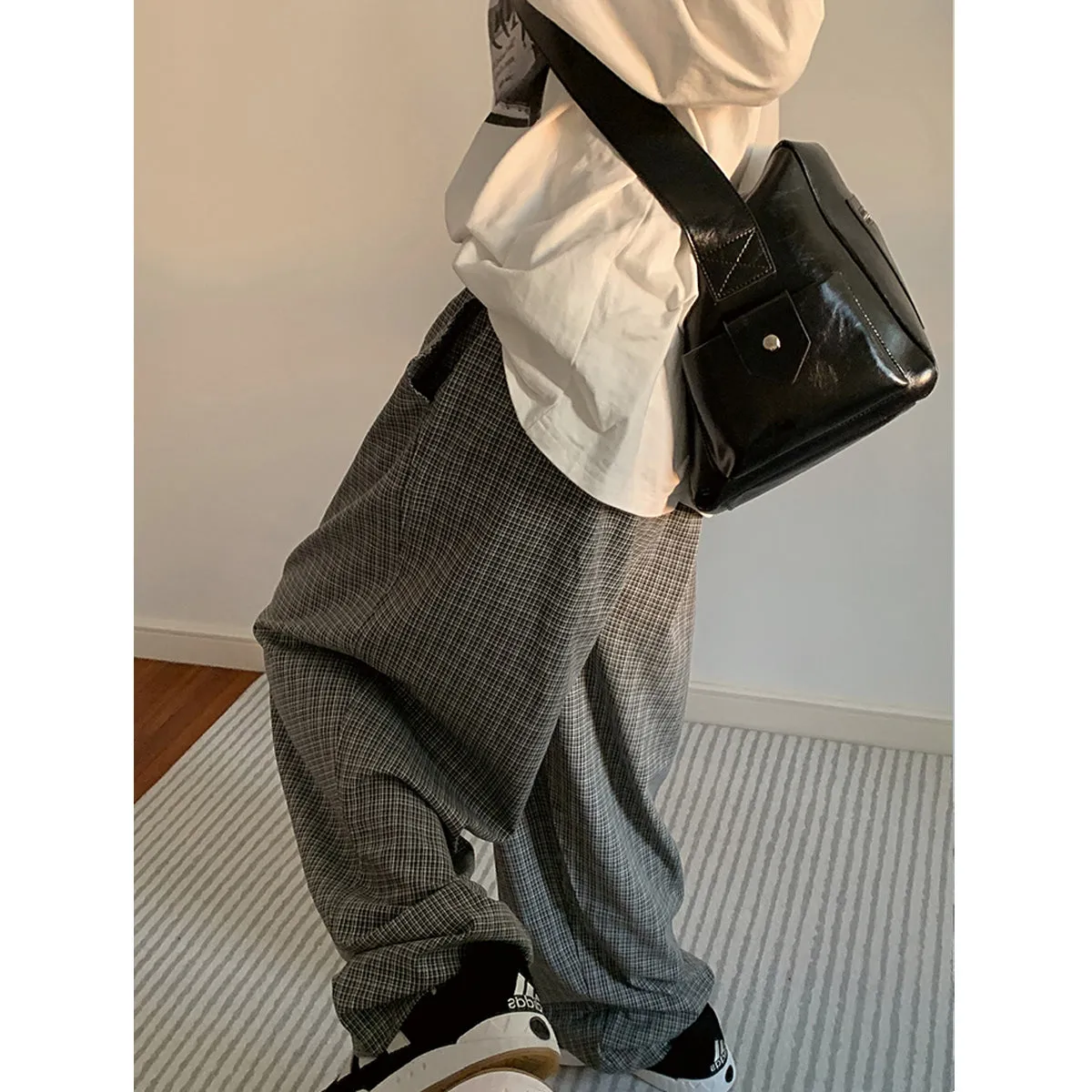 Retro Plaid Trousers