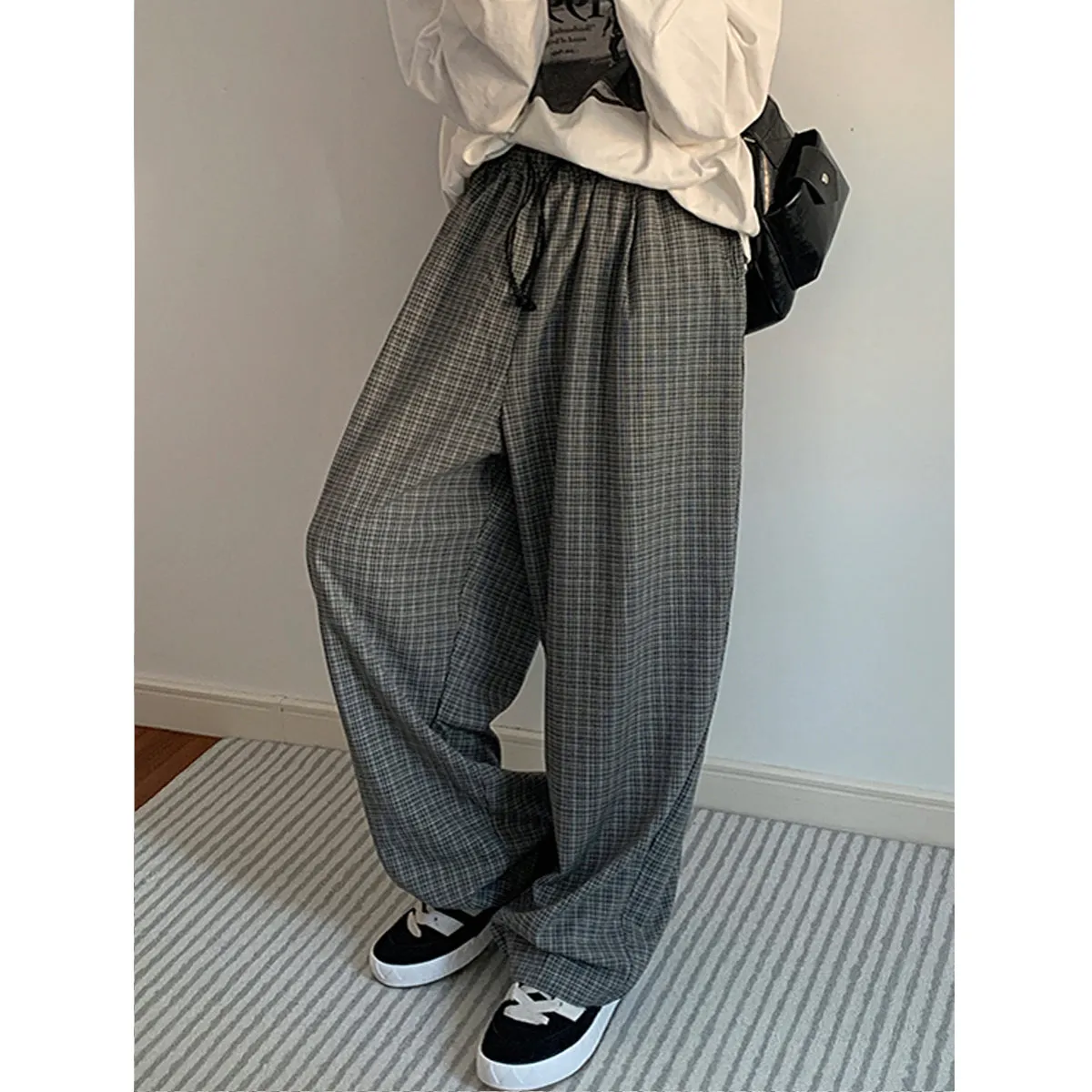 Retro Plaid Trousers