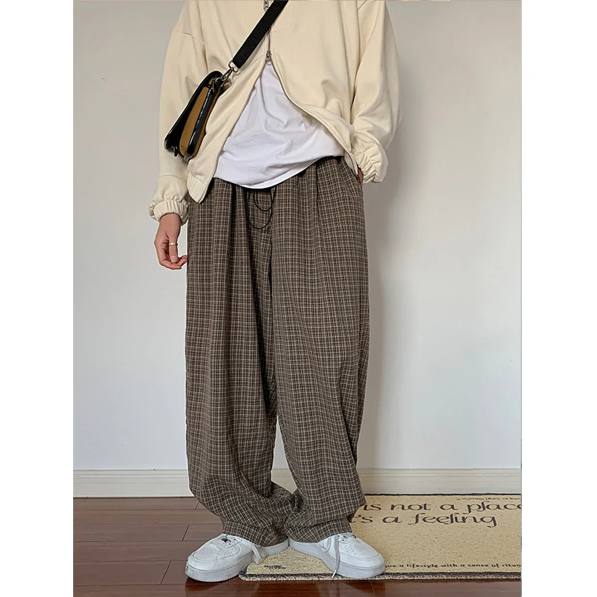 Retro Plaid Trousers