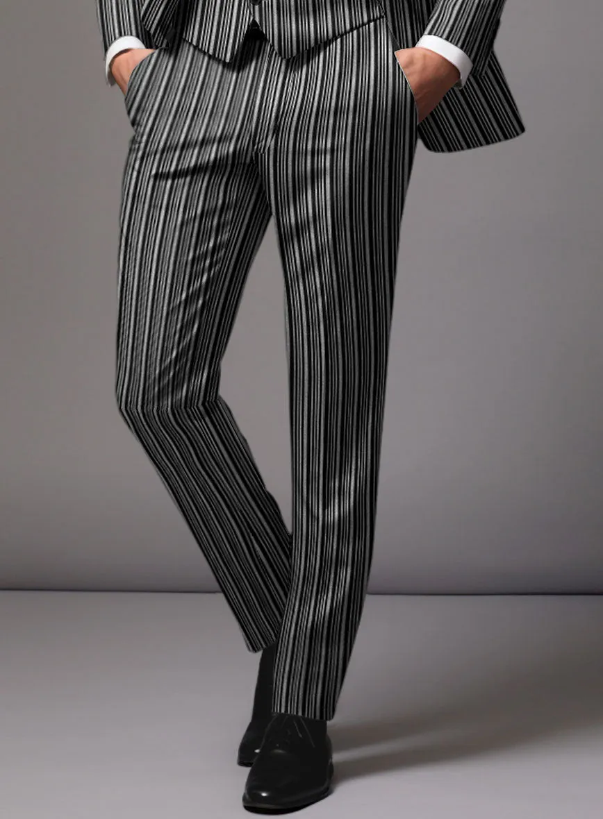 Retro Reel Black Stripe Pants