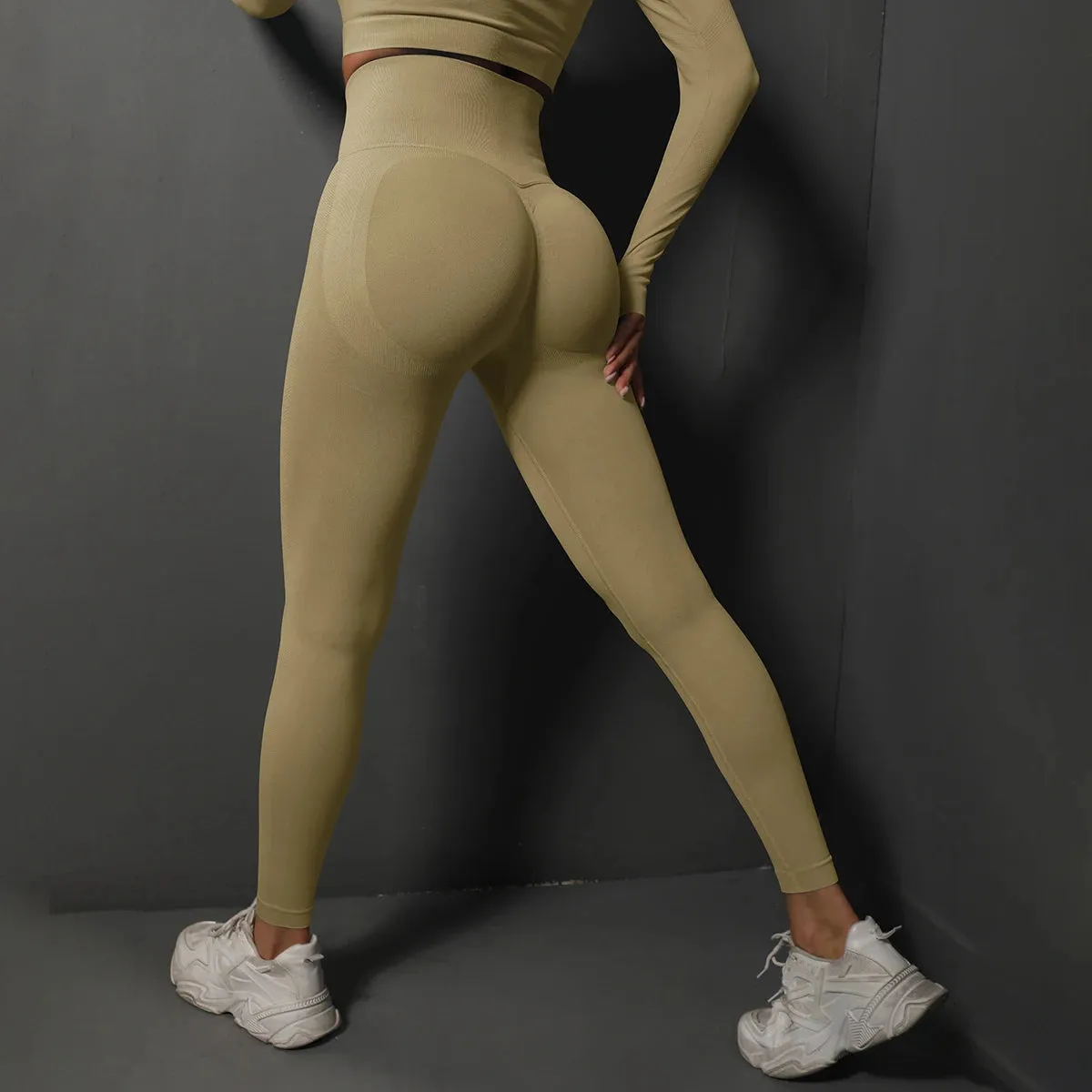 Seamless Gym Leggings Women Yoga Pants High Waist Booty Lift