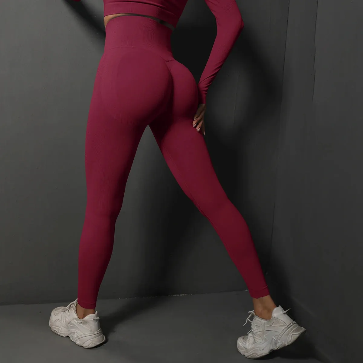 Seamless Gym Leggings Women Yoga Pants High Waist Booty Lift