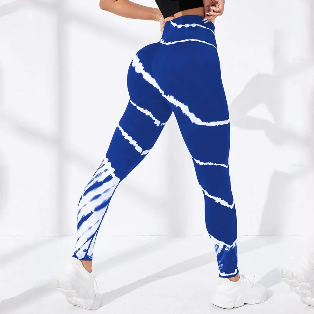 Seamless Tie Dye Leggings Women Sexy Fitness Gym Legging