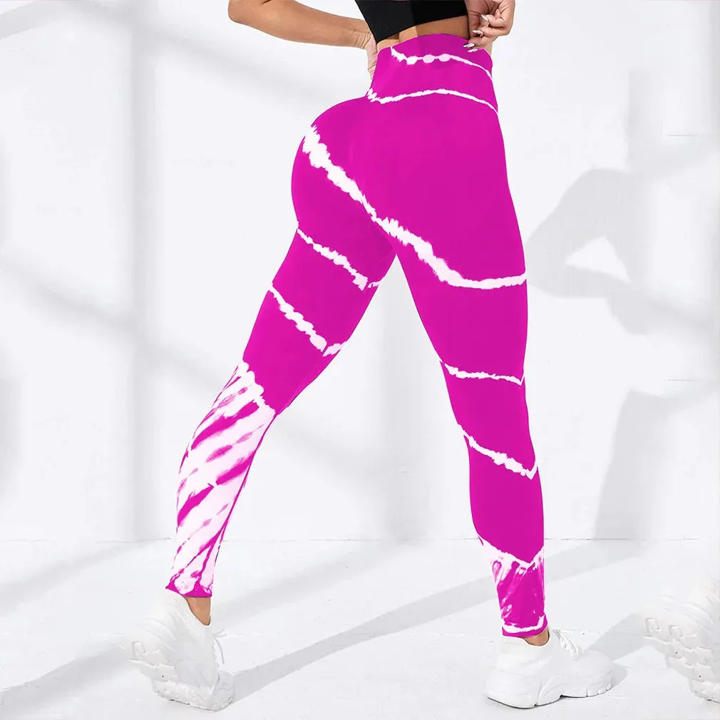 Seamless Tie Dye Leggings Women Sexy Fitness Gym Legging