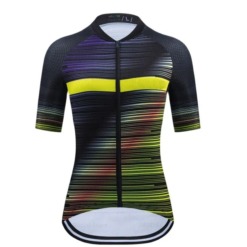 Short Sleeve Jersey Set Women Pattern Breathable Road Bike Clothes Cycling Clothing Summer Cycling Kit Vintage