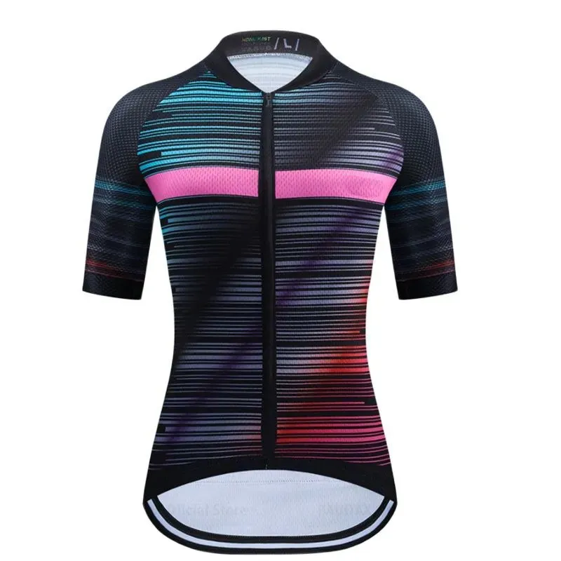 Short Sleeve Jersey Set Women Pattern Breathable Road Bike Clothes Cycling Clothing Summer Cycling Kit Vintage