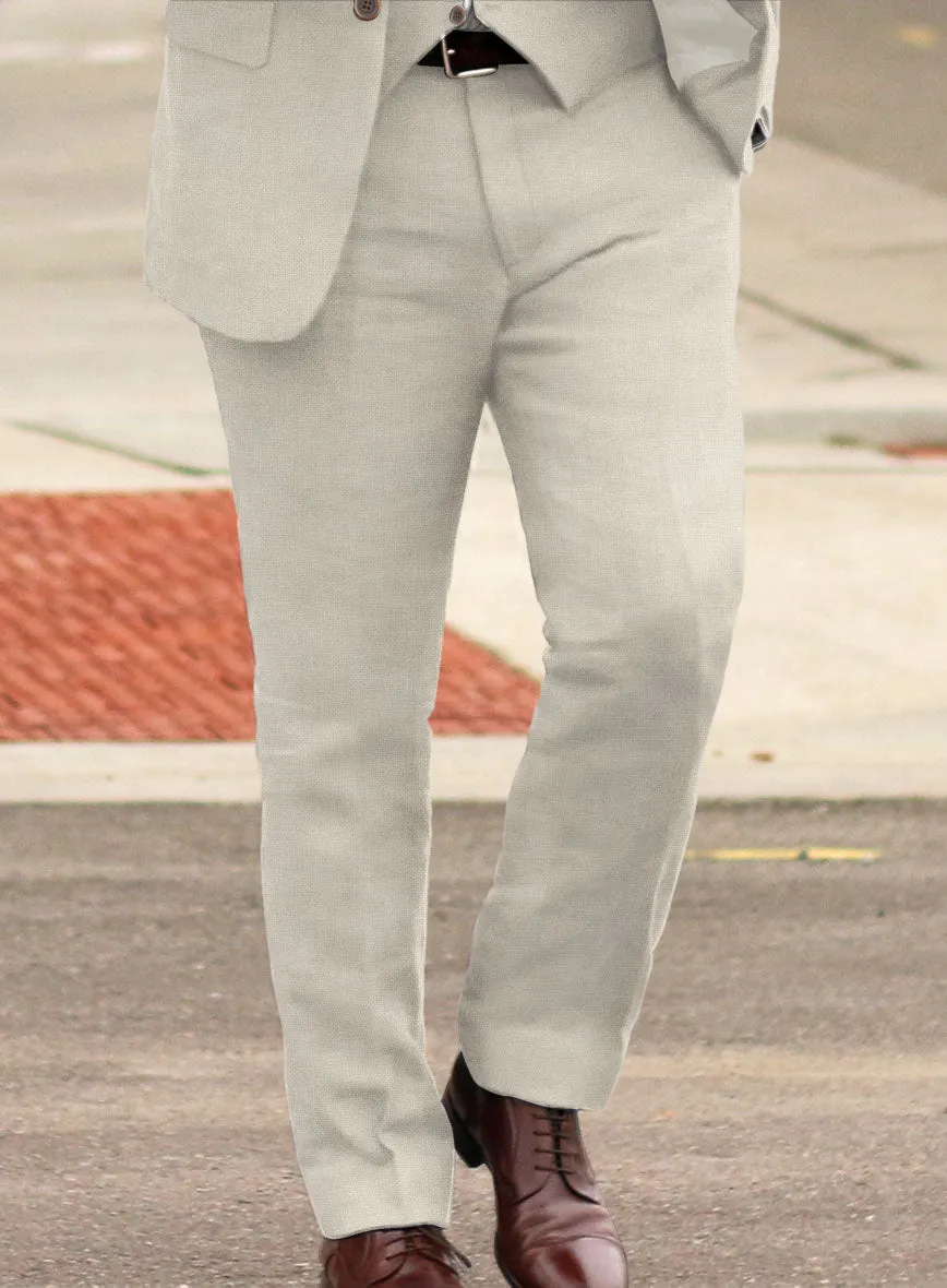 Solbiati Art Du Lin Light Beige Linen Pants