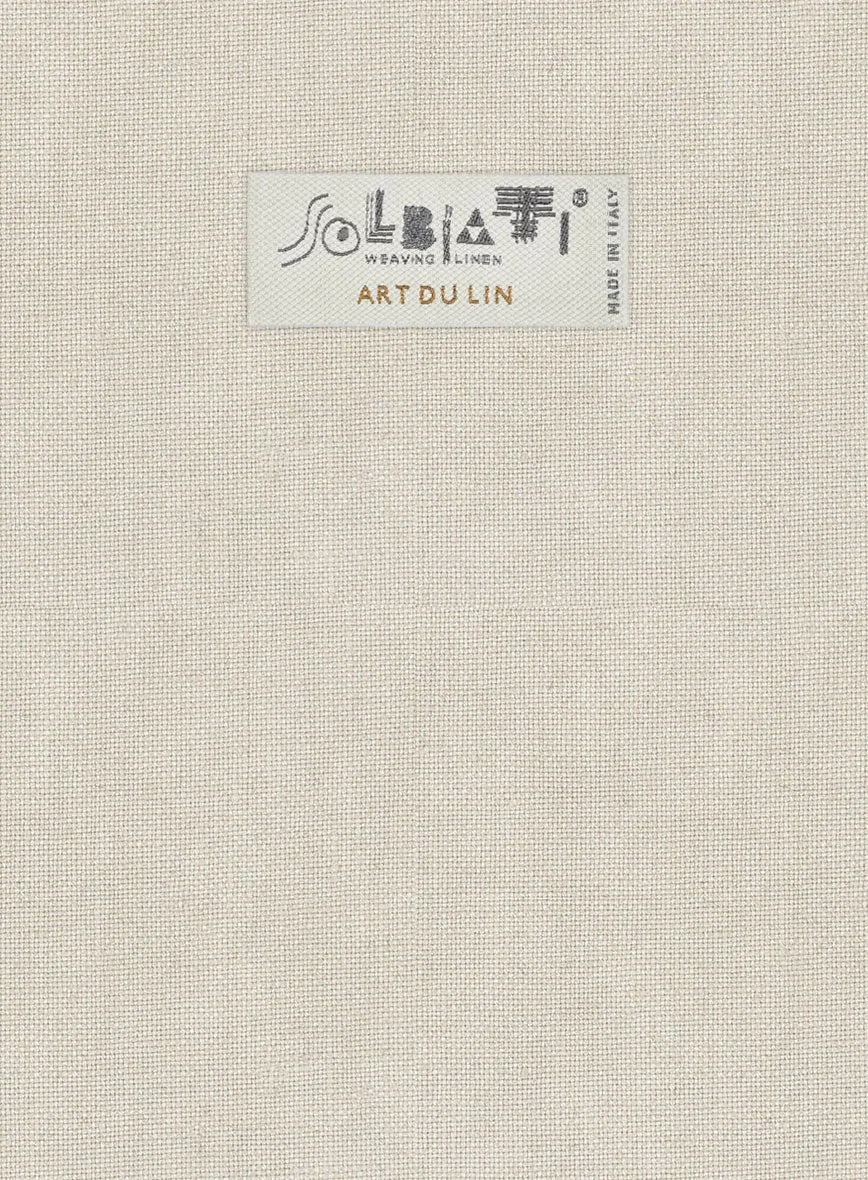 Solbiati Art Du Lin Light Beige Linen Pants