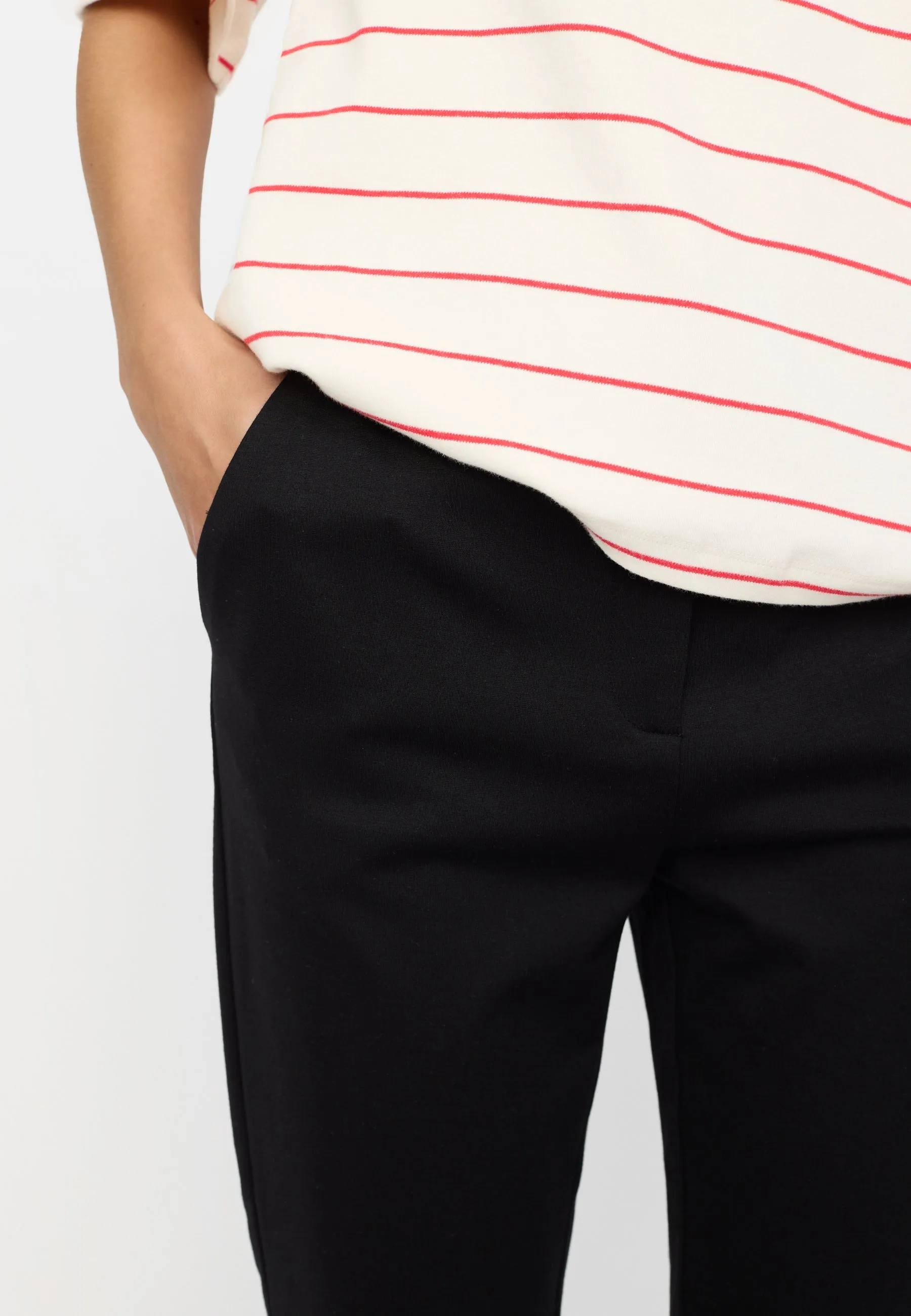 SRHuma Vilja mid waist pant - Black