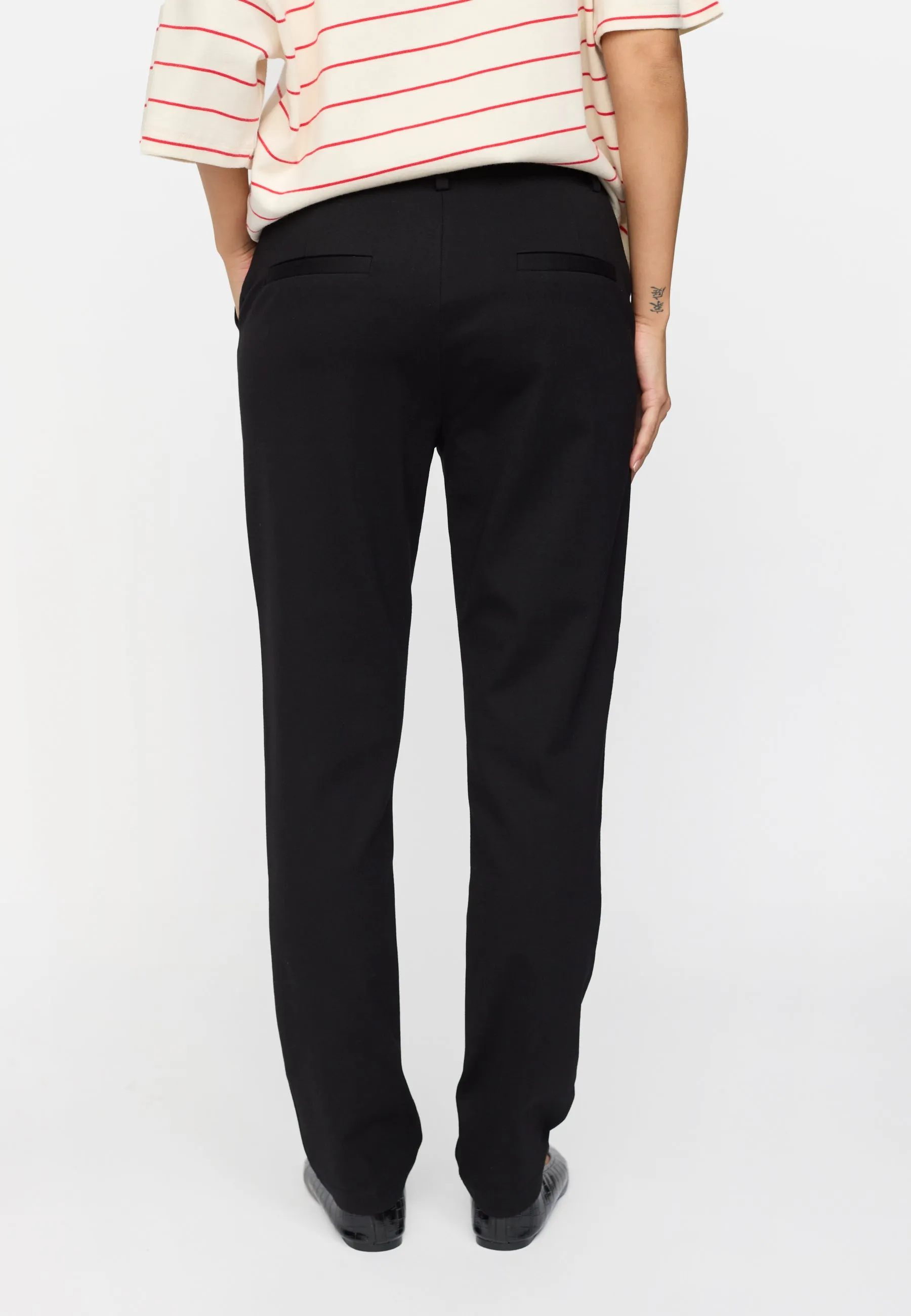 SRHuma Vilja mid waist pant - Black
