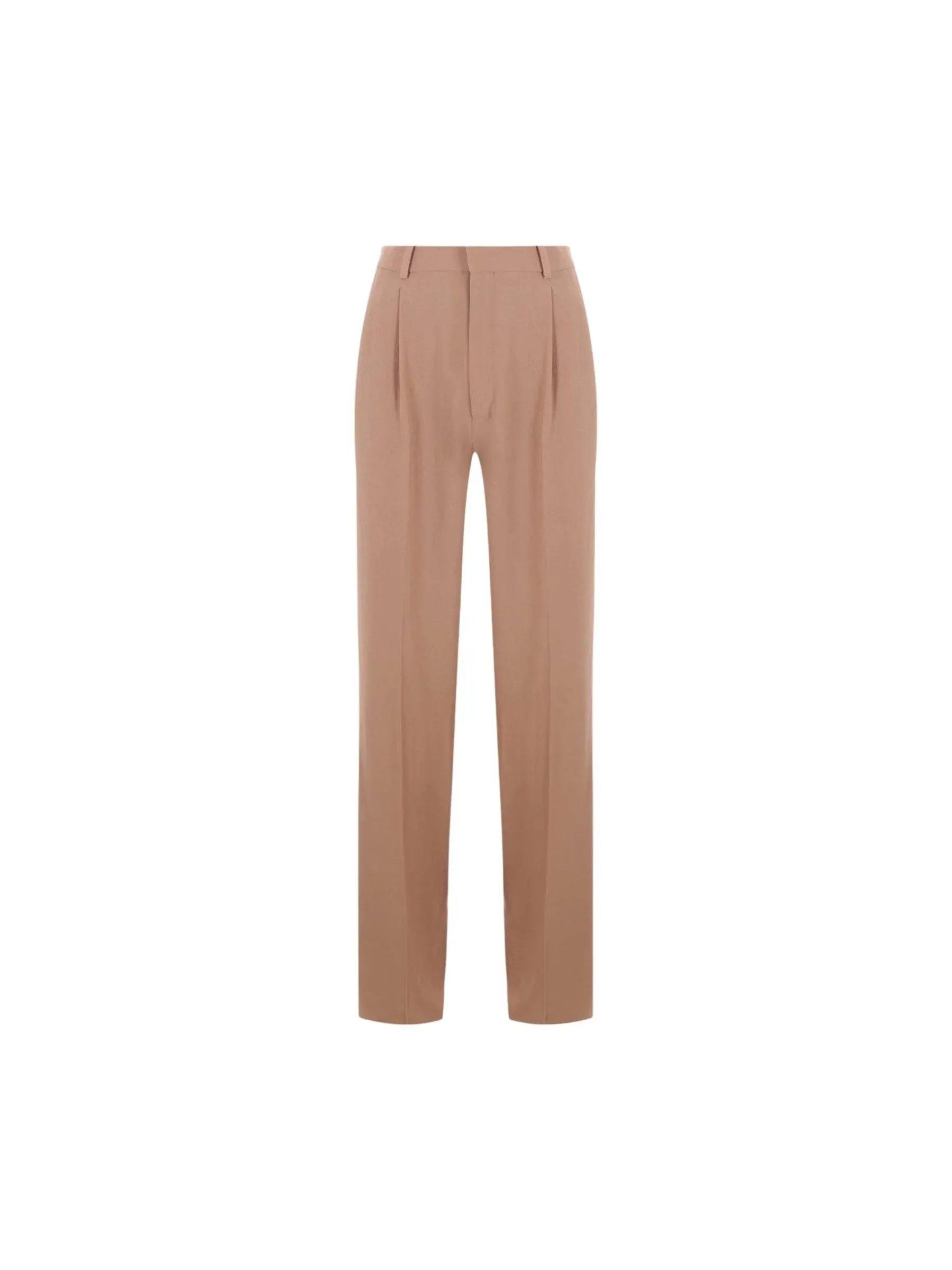 Straight-Leg Crepe Trousers