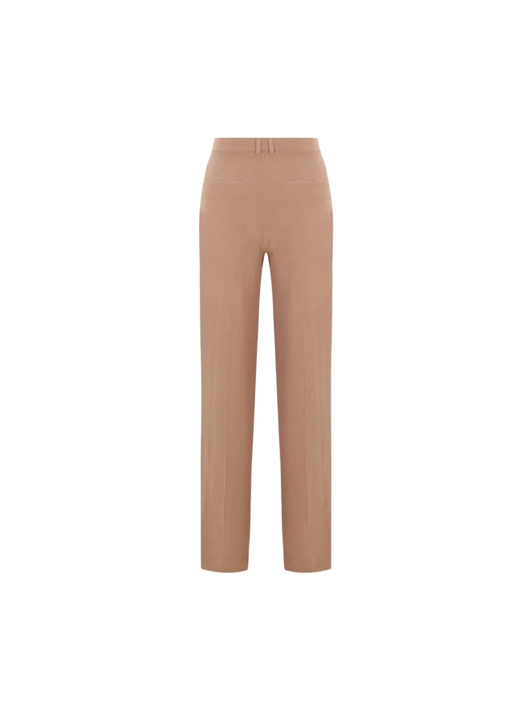 Straight-Leg Crepe Trousers
