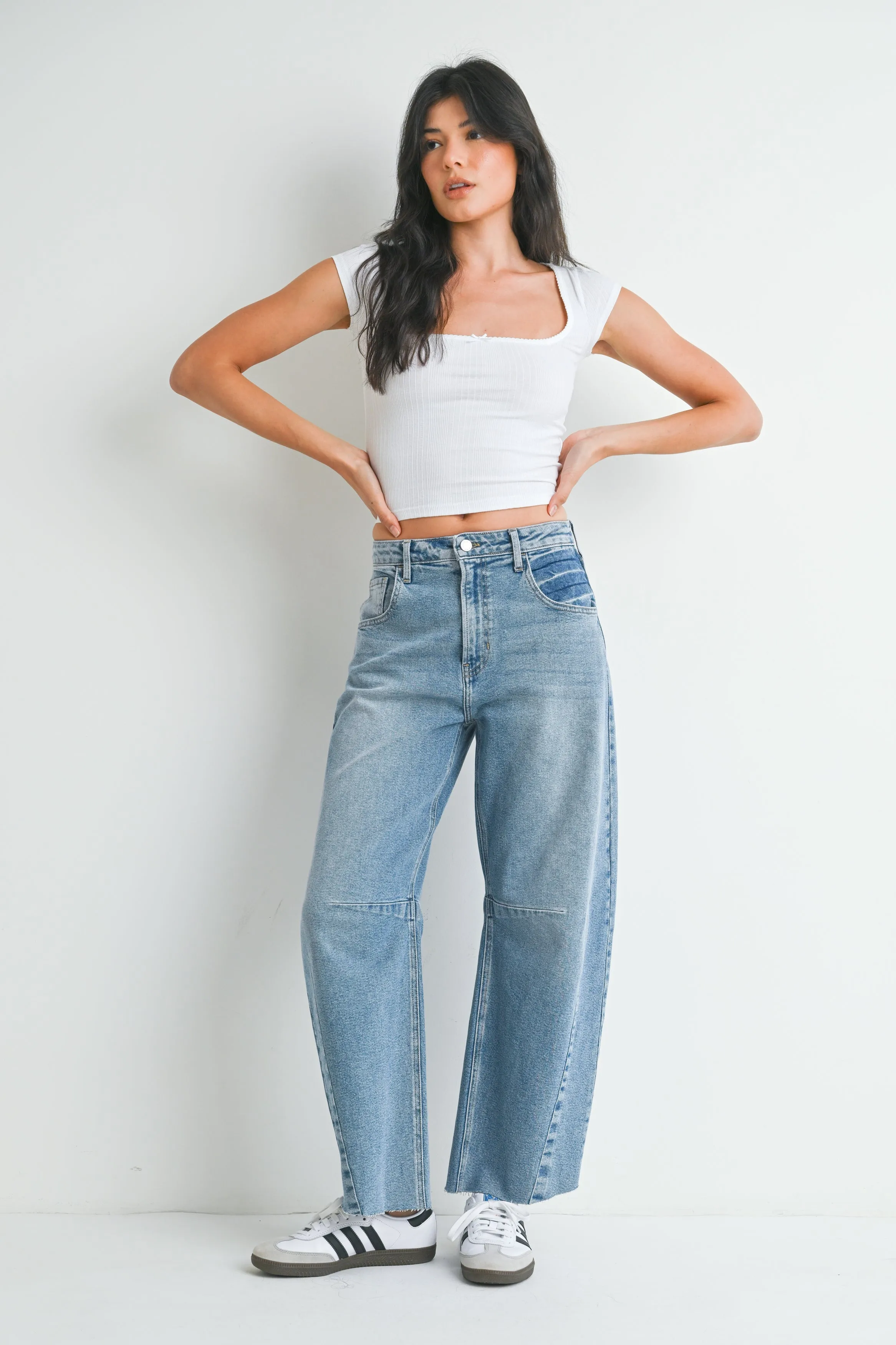 The Seamed Barrel Jean