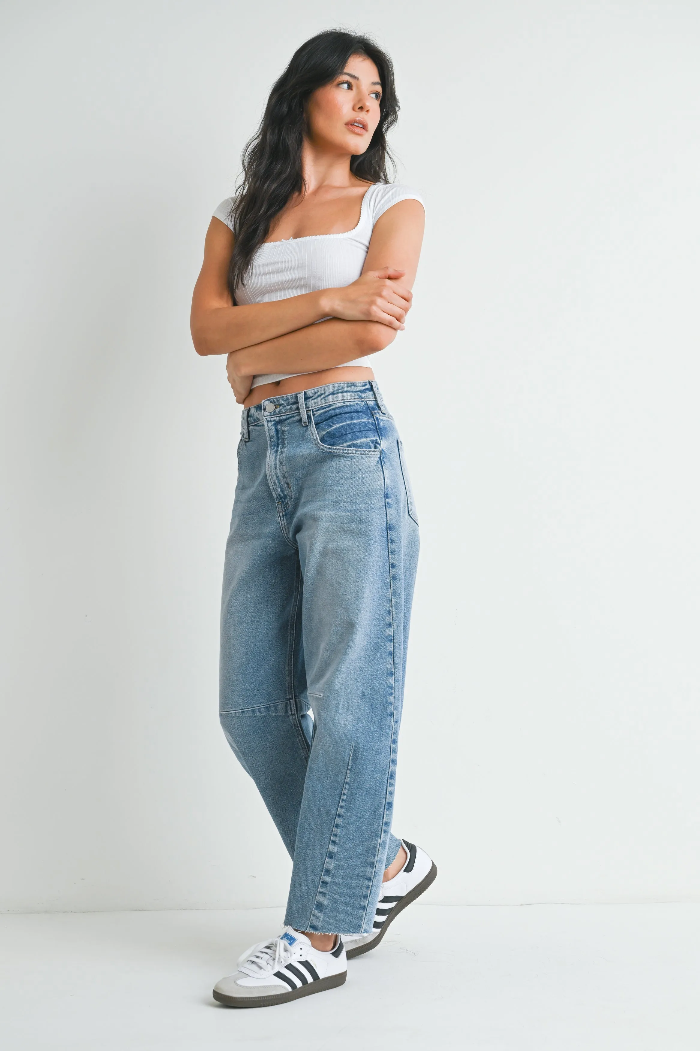 The Seamed Barrel Jean