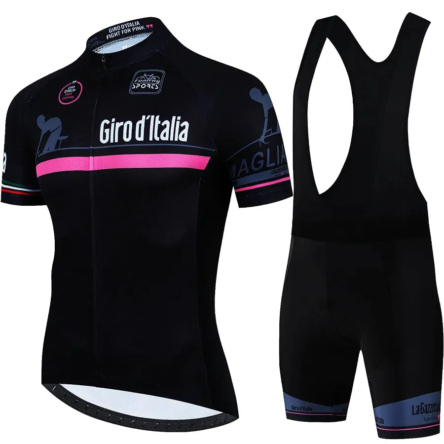 Tour De Giro D'ITALIA Cycling Mtb Men's Blouse Bike Costume Sports Set Pants Man Clothing Clothes Summer 2024 Jersey Tricuta Bib