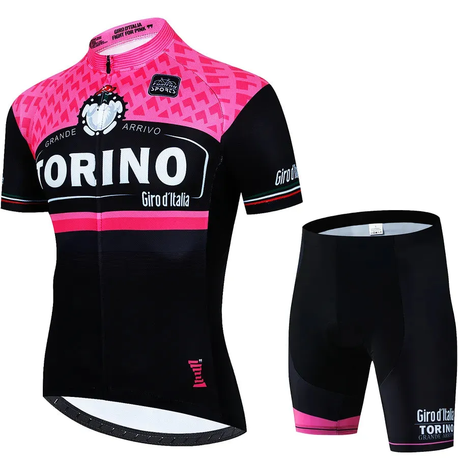 Tour De Giro D'ITALIA Cycling Mtb Men's Blouse Bike Costume Sports Set Pants Man Clothing Clothes Summer 2024 Jersey Tricuta Bib