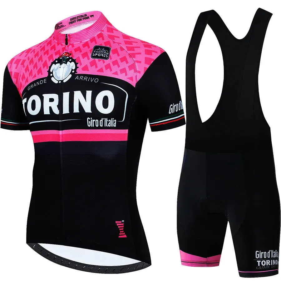 Tour De Giro D'ITALIA Cycling Mtb Men's Blouse Bike Costume Sports Set Pants Man Clothing Clothes Summer 2024 Jersey Tricuta Bib