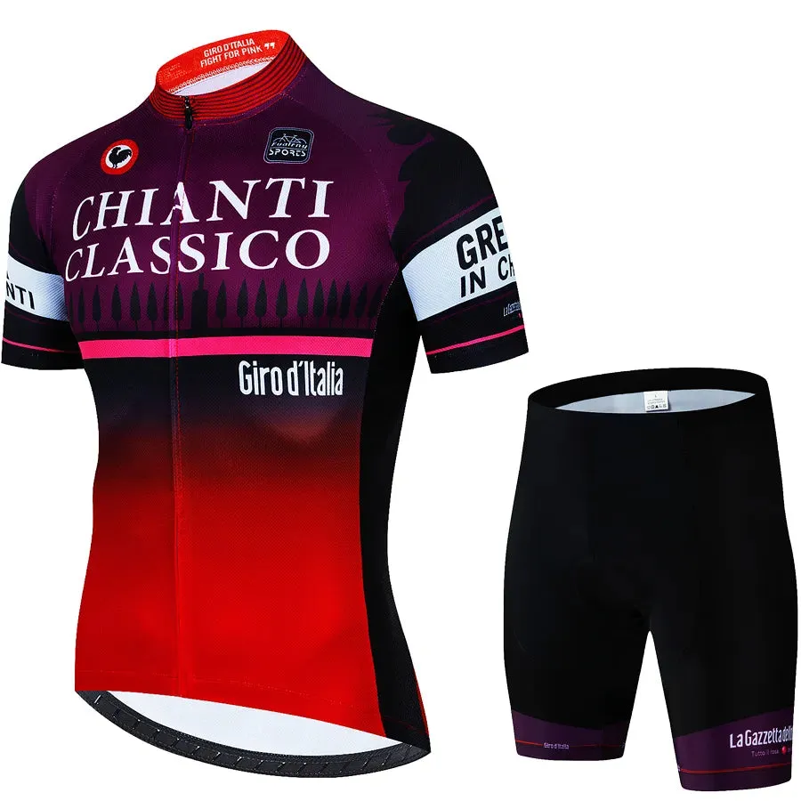 Tour De Giro D'ITALIA Cycling Mtb Men's Blouse Bike Costume Sports Set Pants Man Clothing Clothes Summer 2024 Jersey Tricuta Bib