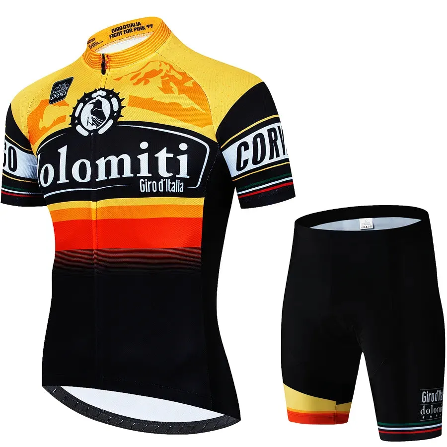 Tour De Giro D'ITALIA Cycling Mtb Men's Blouse Bike Costume Sports Set Pants Man Clothing Clothes Summer 2024 Jersey Tricuta Bib