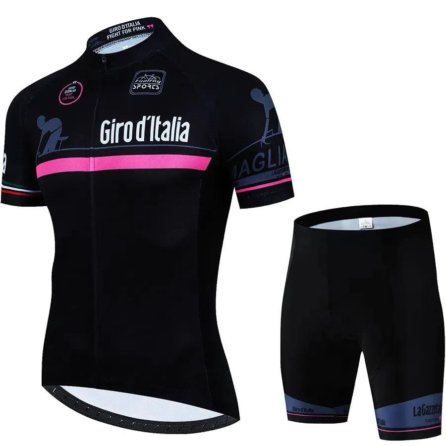 Tour De Giro D'ITALIA Cycling Mtb Men's Blouse Bike Costume Sports Set Pants Man Clothing Clothes Summer 2024 Jersey Tricuta Bib