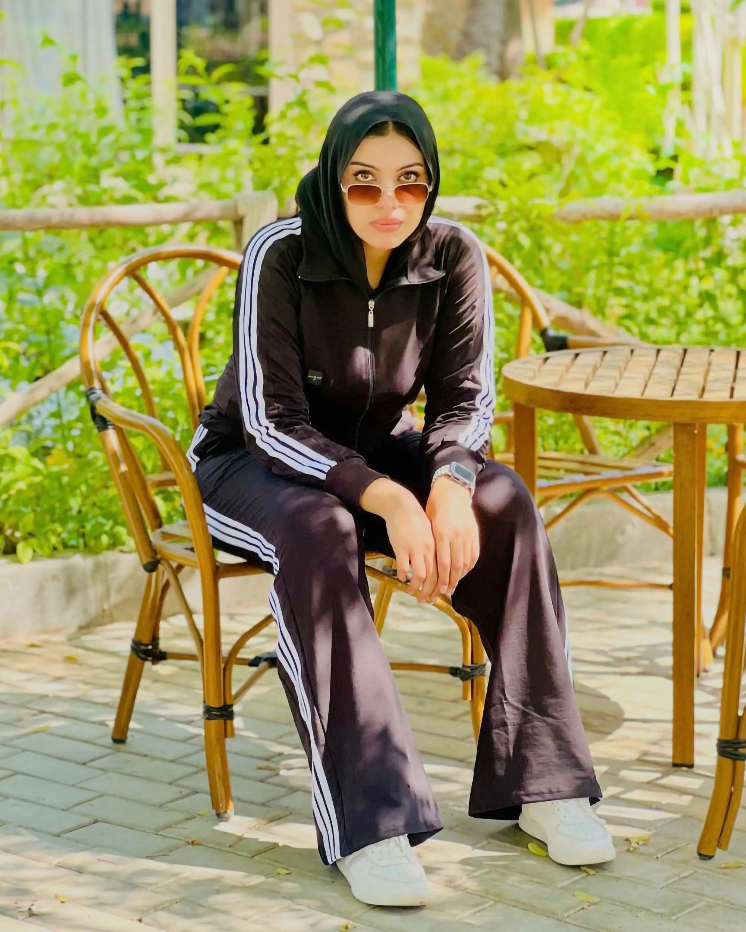 Triple Stripe Wide Leg Tracksuit