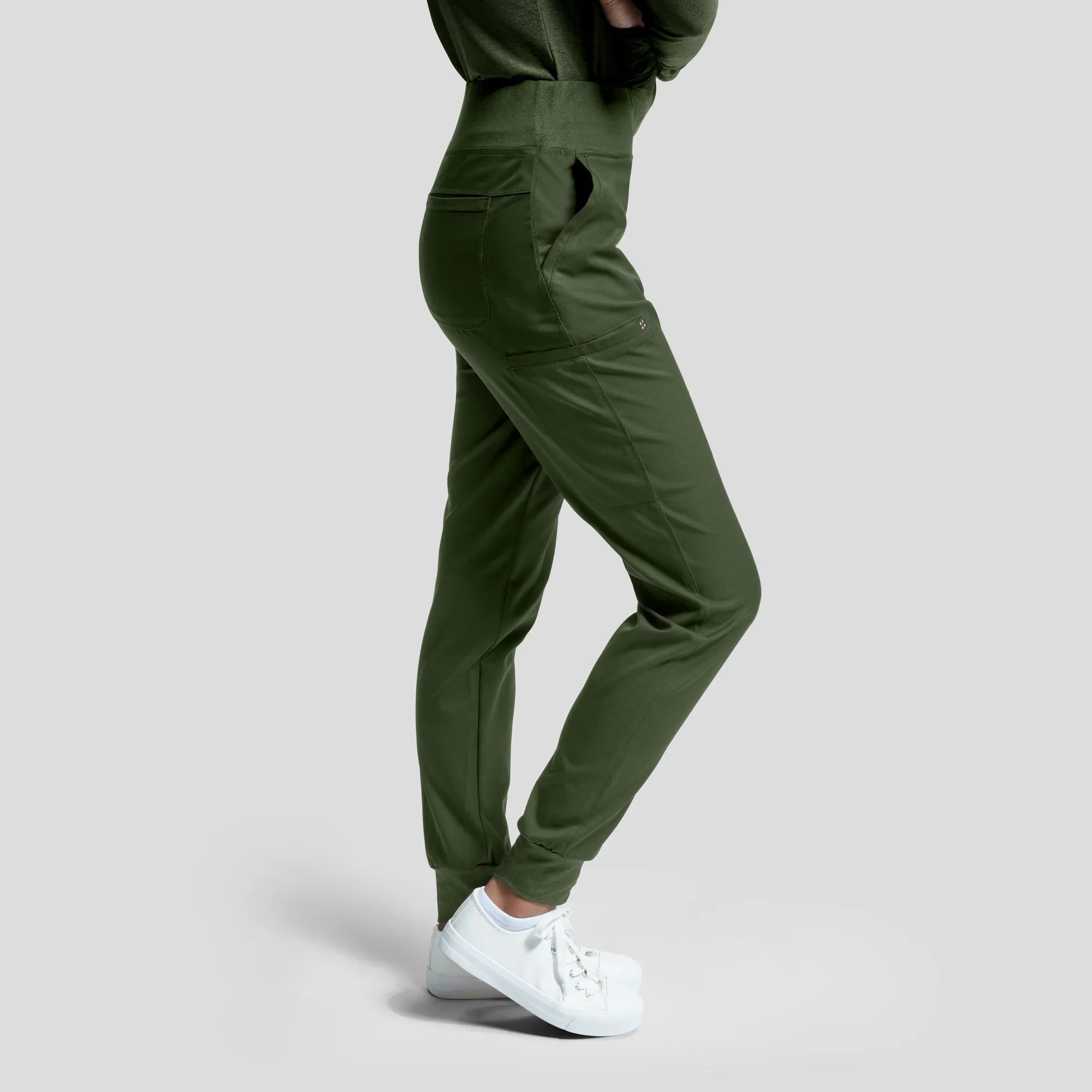 WB420 White Cross Vibe Women's Jogger Pants