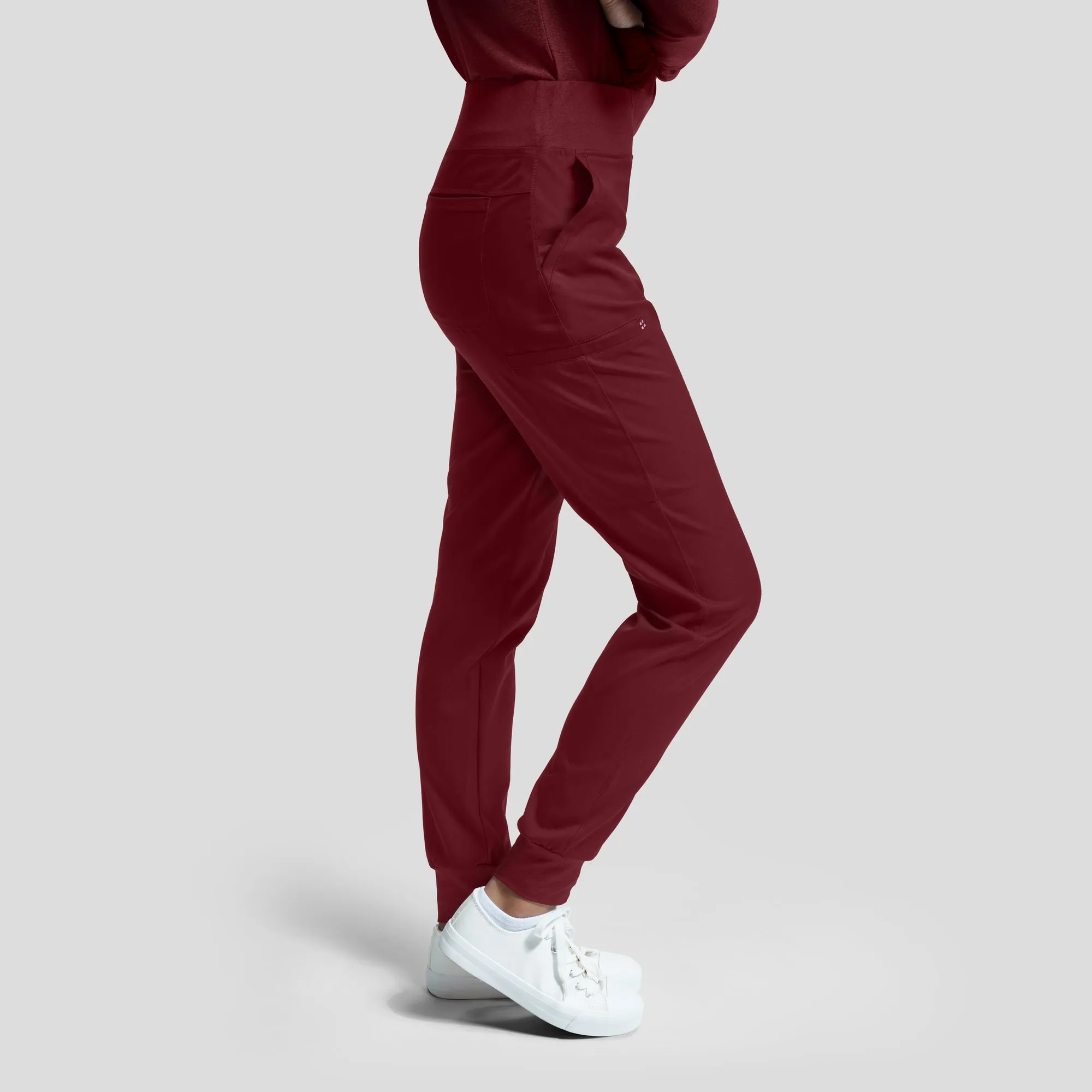 WB420 White Cross Vibe Women's Jogger Pants