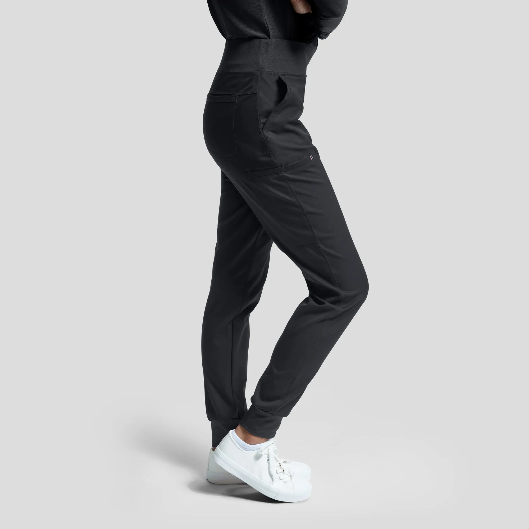 WB420 White Cross Vibe Women's Jogger Pants