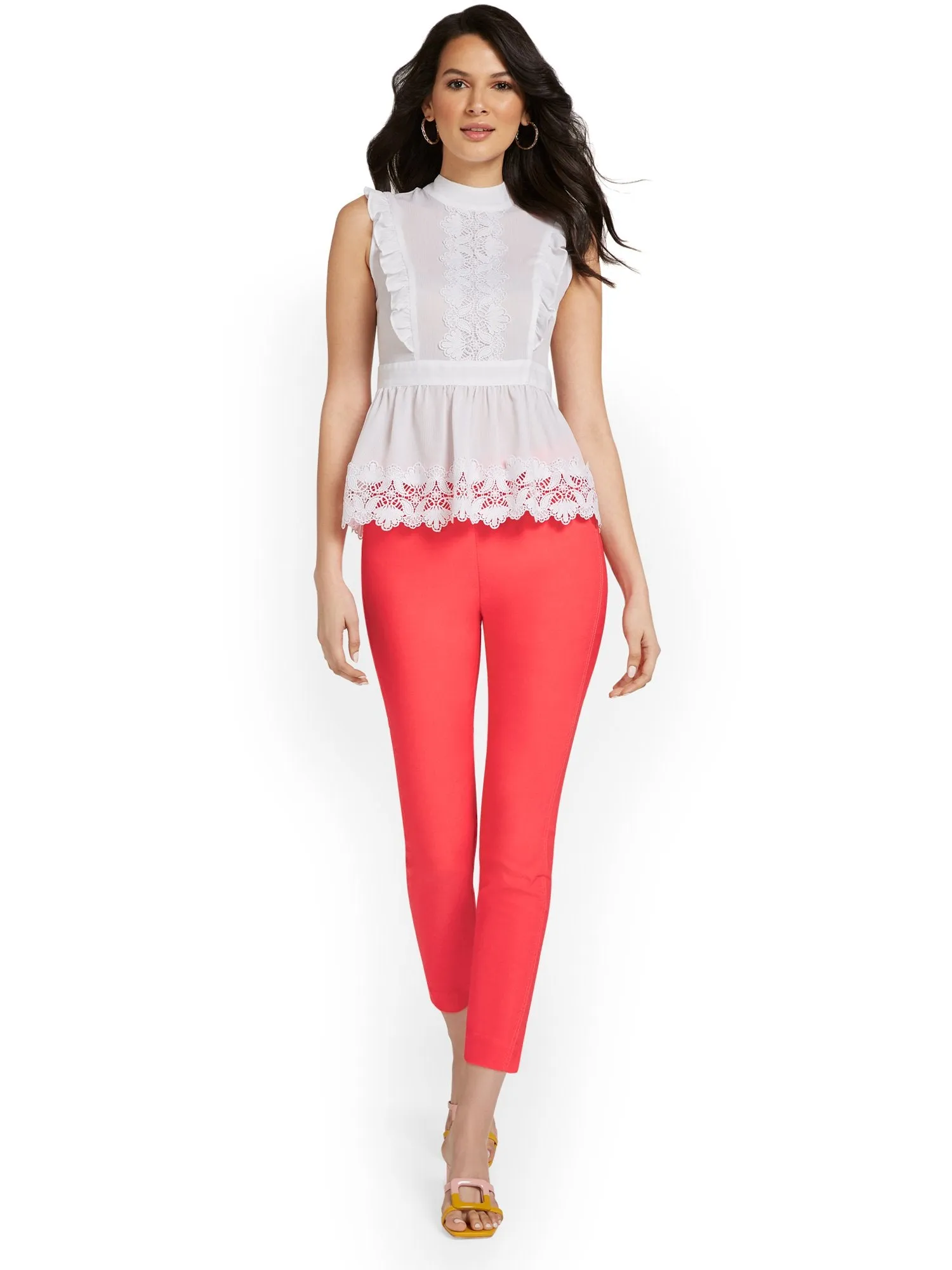 Whitney High Rise Slim Leg Ankle Pant