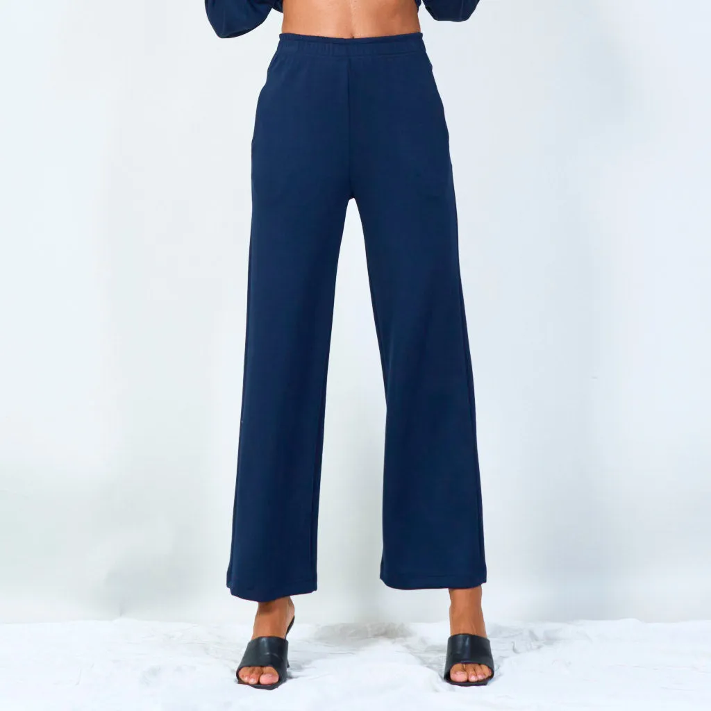 Wide-leg elastic waist pants wholesale
