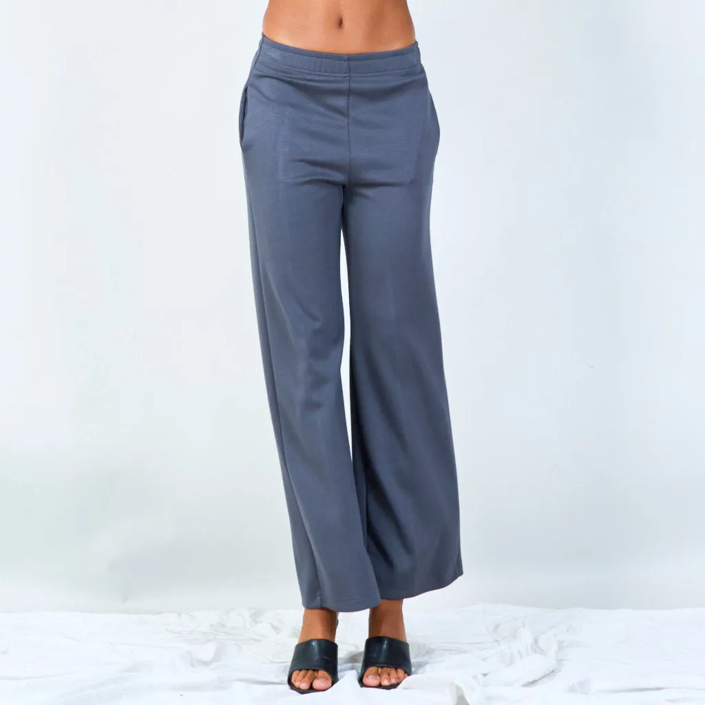 Wide-leg elastic waist pants wholesale