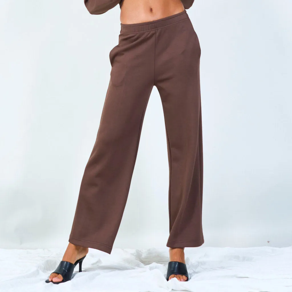 Wide-leg elastic waist pants wholesale