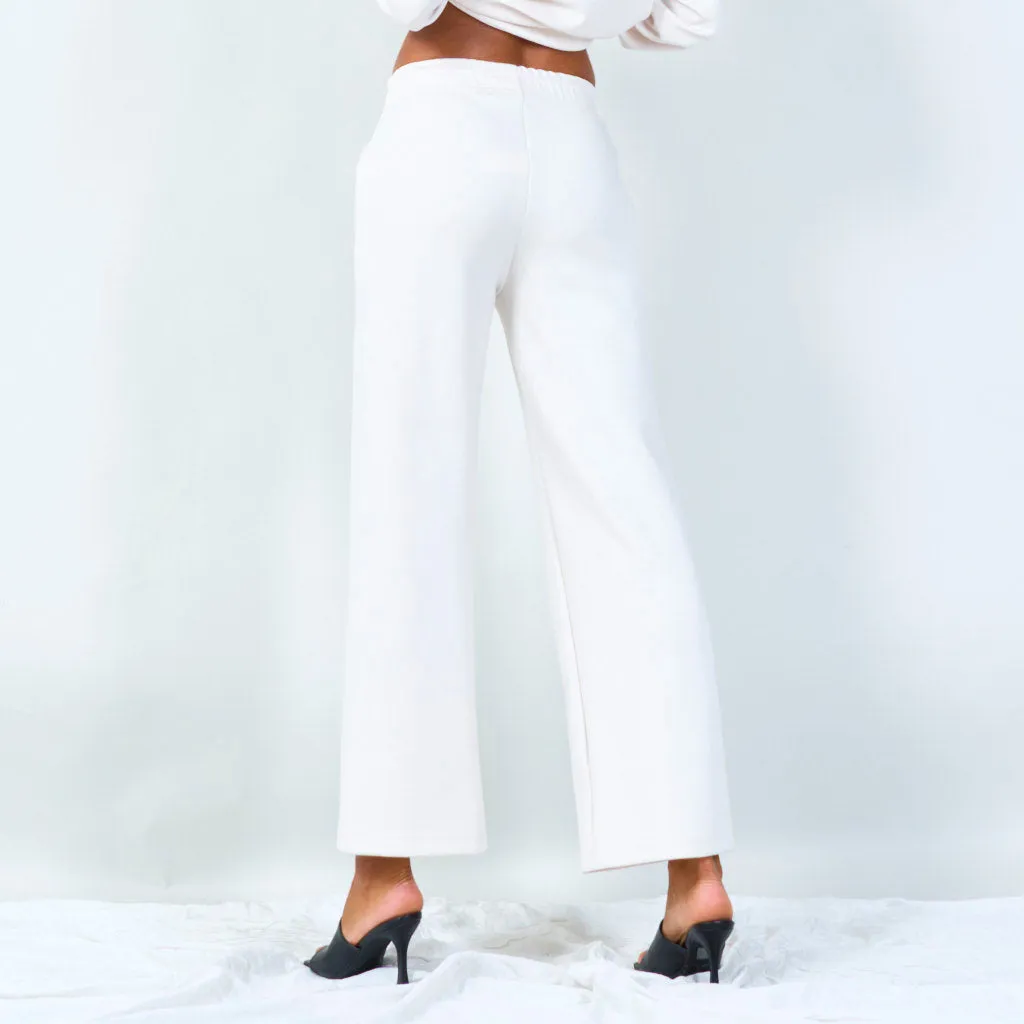 Wide-leg elastic waist pants wholesale