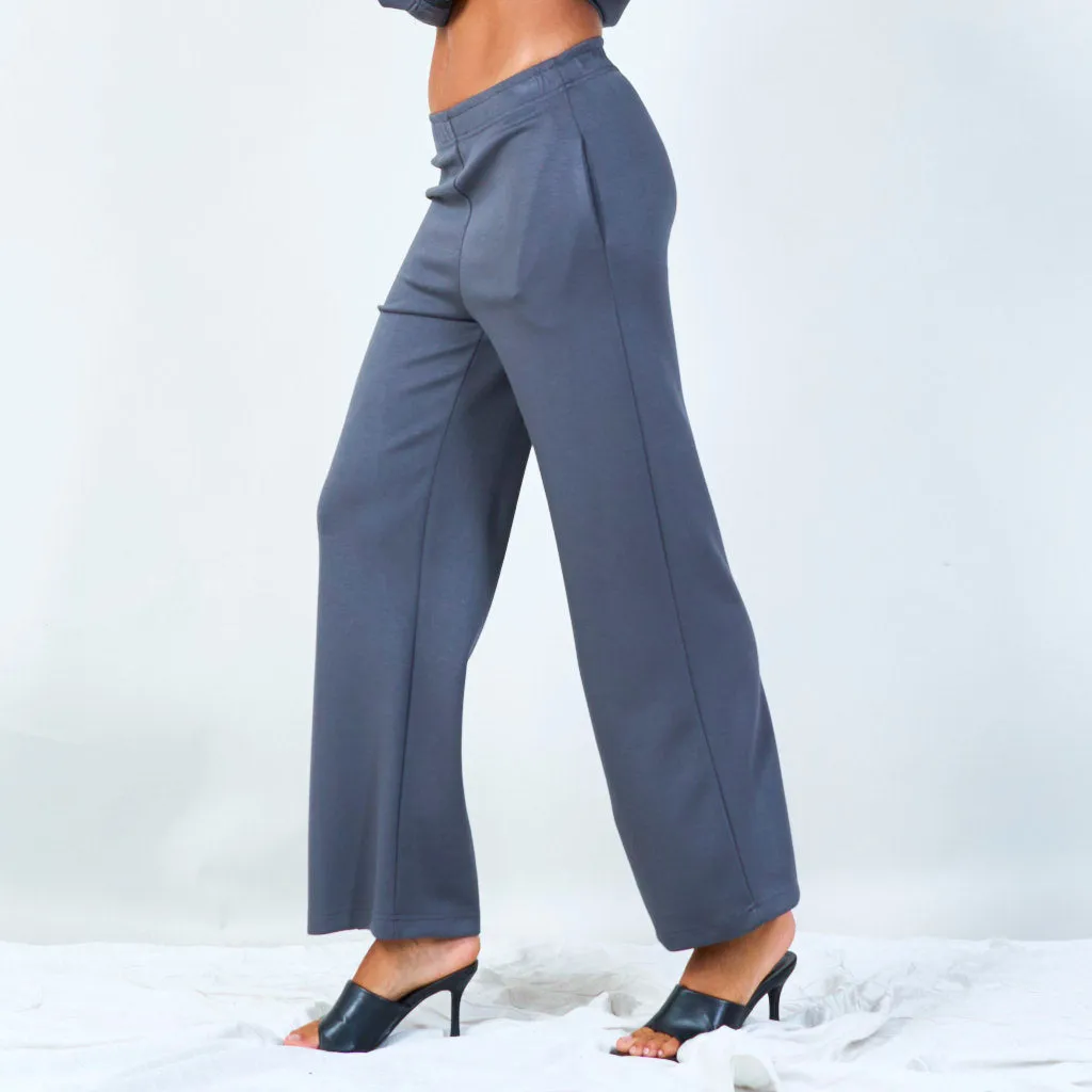 Wide-leg elastic waist pants wholesale