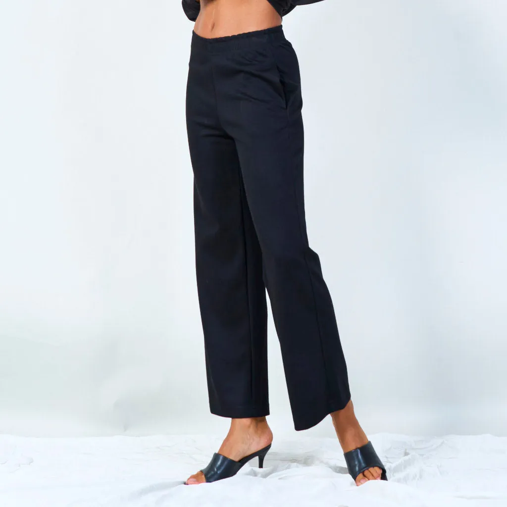 Wide-leg elastic waist pants wholesale