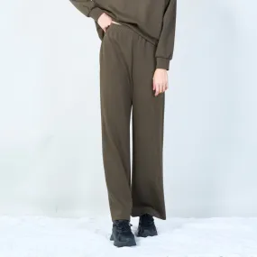 Wide-leg lounge pants with elastic waist wholesale