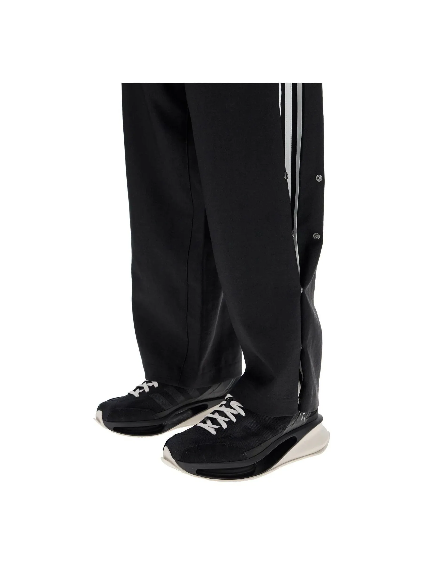 Wide-Leg Twill Trousers