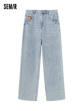 Women's 100% Cotton Wide-Leg Jeans