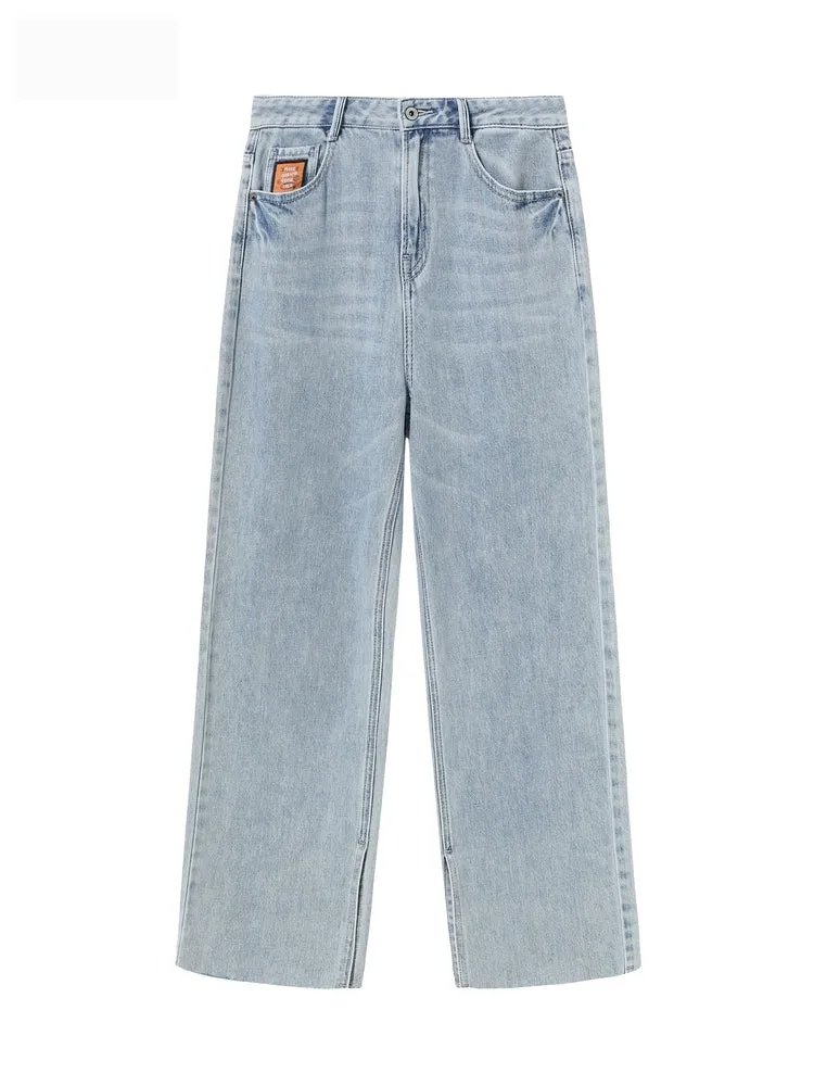 Women's 100% Cotton Wide-Leg Jeans